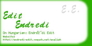 edit endredi business card